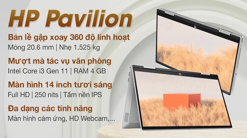 Độc đáo với bản lề gập 360 độ